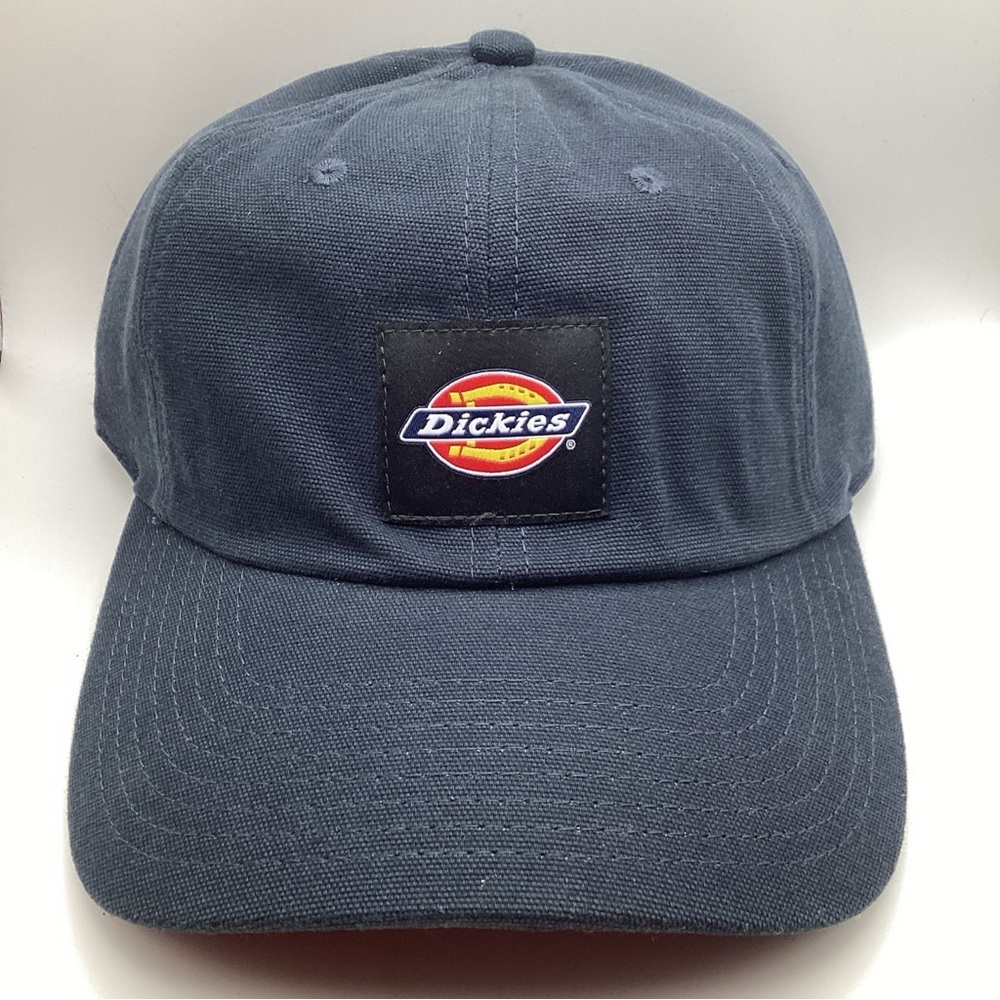 Dickies Washed Canvas Baseball Trucker Hat Navy Blue Adjustable Snapback WH300DN